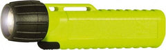 Underwater Kinetics - White Xenon Bulb, 38 Lumens, Industrial/Tactical Flashlight - Yellow Plastic Body, 4 AA Alkaline Batteries Included - Eagle Tool & Supply