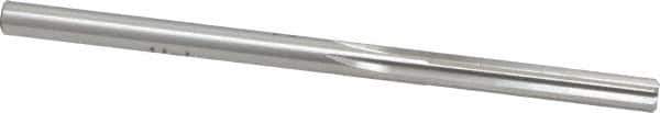 Made in USA - #9 High Speed Steel 6 Flute Chucking Reamer - Straight Flute, 0.196" Straight Shank, 1-1/4" Flute Length, 3-5/8" OAL - Eagle Tool & Supply