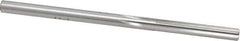 Made in USA - #9 High Speed Steel 6 Flute Chucking Reamer - Straight Flute, 0.196" Straight Shank, 1-1/4" Flute Length, 3-5/8" OAL - Eagle Tool & Supply