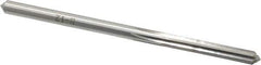 Made in USA - #16 High Speed Steel 6 Flute Chucking Reamer - Straight Flute, 0.177" Straight Shank, 1-1/8" Flute Length, 3-3/8" OAL - Eagle Tool & Supply