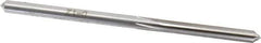 Made in USA - #19 High Speed Steel 6 Flute Chucking Reamer - Straight Flute, 0.166" Straight Shank, 1-1/8" Flute Length, 3-1/4" OAL - Eagle Tool & Supply