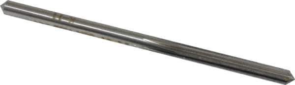 Made in USA - #20 High Speed Steel 6 Flute Chucking Reamer - Straight Flute, 0.161" Straight Shank, 1-1/8" Flute Length, 3-1/4" OAL - Eagle Tool & Supply