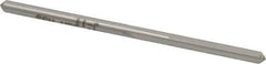 Made in USA - #30 High Speed Steel 4 Flute Chucking Reamer - Straight Flute, 0.1285" Straight Shank, 7/8" Flute Length, 2-3/4" OAL - Eagle Tool & Supply