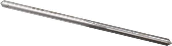 Made in USA - #35 High Speed Steel 4 Flute Chucking Reamer - Straight Flute, 0.11" Straight Shank, 7/8" Flute Length, 2-5/8" OAL - Eagle Tool & Supply