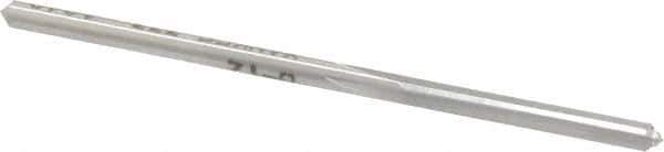 Made in USA - #37 High Speed Steel 4 Flute Chucking Reamer - Straight Flute, 0.104" Straight Shank, 7/8" Flute Length, 2-1/2" OAL - Eagle Tool & Supply