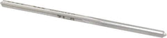 Made in USA - #37 High Speed Steel 4 Flute Chucking Reamer - Straight Flute, 0.104" Straight Shank, 7/8" Flute Length, 2-1/2" OAL - Eagle Tool & Supply