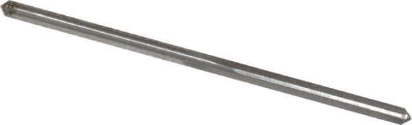 Made in USA - #40 High Speed Steel 4 Flute Chucking Reamer - Straight Flute, 0.098" Straight Shank, 7/8" Flute Length, 2-3/8" OAL - Eagle Tool & Supply