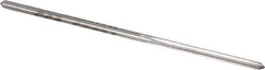 Made in USA - #53 High Speed Steel 4 Flute Chucking Reamer - Straight Flute, 0.0595" Straight Shank, 1/2" Flute Length, 1-7/8" OAL - Eagle Tool & Supply