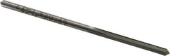 Made in USA - 3/32" High Speed Steel 4 Flute Chucking Reamer - Straight Flute, 3/32" Straight Shank, 3/4" Flute Length, 2-1/4" OAL - Eagle Tool & Supply