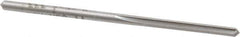 Made in USA - 7/64" High Speed Steel 4 Flute Chucking Reamer - Straight Flute, 7/64" Straight Shank, 7/8" Flute Length, 2-5/8" OAL - Eagle Tool & Supply