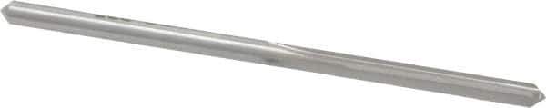 Made in USA - 1/8" High Speed Steel 4 Flute Chucking Reamer - Straight Flute, 1/8" Straight Shank, 7/8" Flute Length, 2-3/4" OAL - Eagle Tool & Supply