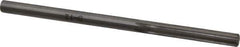 Made in USA - 3/16" High Speed Steel 6 Flute Chucking Reamer - Straight Flute, 3/16" Straight Shank, 1-1/8" Flute Length, 3-1/2" OAL - Eagle Tool & Supply