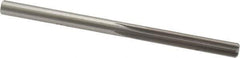 Made in USA - Letter E High Speed Steel 6 Flute Chucking Reamer - Straight Flute, 1/4" Straight Shank, 1-1/2" Flute Length, 4" OAL - Eagle Tool & Supply
