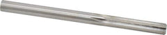 Made in USA - 21/64" High Speed Steel 6 Flute Chucking Reamer - Straight Flute, 21/64" Straight Shank, 1-1/2" Flute Length, 4-5/8" OAL - Eagle Tool & Supply