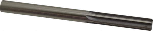 Made in USA - 1/2" High Speed Steel 6 Flute Chucking Reamer - Straight Flute, 1/2" Straight Shank, 2" Flute Length, 6" OAL - Eagle Tool & Supply