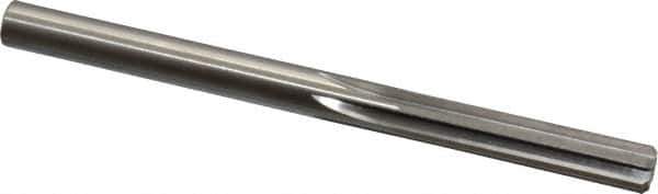 Made in USA - Letter T High Speed Steel 6 Flute Chucking Reamer - Straight Flute, 0.358" Straight Shank, 1-3/4" Flute Length, 4-7/8" OAL - Eagle Tool & Supply