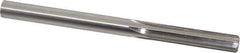 Made in USA - Letter U High Speed Steel 6 Flute Chucking Reamer - Straight Flute, 0.368" Straight Shank, 1-3/4" Flute Length, 5" OAL - Eagle Tool & Supply