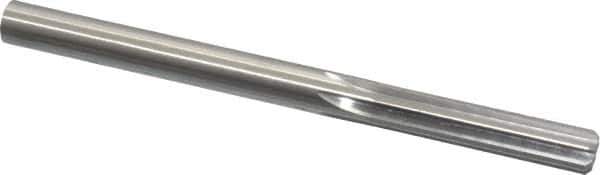 Made in USA - Letter V High Speed Steel 6 Flute Chucking Reamer - Straight Flute, 0.377" Straight Shank, 1-3/4" Flute Length, 5" OAL - Eagle Tool & Supply