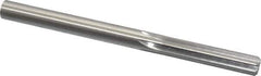 Made in USA - Letter V High Speed Steel 6 Flute Chucking Reamer - Straight Flute, 0.377" Straight Shank, 1-3/4" Flute Length, 5" OAL - Eagle Tool & Supply