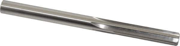 Made in USA - Letter X High Speed Steel 6 Flute Chucking Reamer - Straight Flute, 0.397" Straight Shank, 1-3/4" Flute Length, 5-1/8" OAL - Eagle Tool & Supply