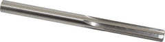 Made in USA - Letter X High Speed Steel 6 Flute Chucking Reamer - Straight Flute, 0.397" Straight Shank, 1-3/4" Flute Length, 5-1/8" OAL - Eagle Tool & Supply