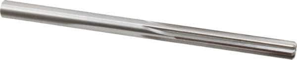 Made in USA - 1/4" High Speed Steel 6 Flute Chucking Reamer - Straight Flute, 1/4" Straight Shank, 1-1/2" Flute Length, 4" OAL - Eagle Tool & Supply