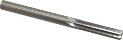 Made in USA - 0.4385" High Speed Steel 6 Flute Chucking Reamer - Straight Flute, 0.4385" Straight Shank, 1-3/4" Flute Length, 5-1/2" OAL - Eagle Tool & Supply