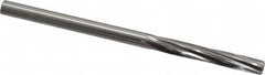 Chucking Reamer: 0.213″ Dia, 3-3/4″ OAL, 1-1/4″ Flute Length, Straight Shank, High Speed Steel 6 Flute, RH