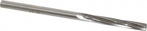 Made in USA - #9 High Speed Steel 6 Flute Chucking Reamer - Eagle Tool & Supply