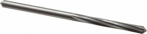 Made in USA - #17 High Speed Steel 6 Flute Chucking Reamer - Spiral Flute, 0.173" Straight Shank, 1-1/8" Flute Length, 3-3/8" OAL - Eagle Tool & Supply