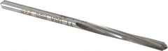 Made in USA - #28 High Speed Steel 4 Flute Chucking Reamer - Spiral Flute, 9/64" Straight Shank, 1" Flute Length, 2-7/8" OAL - Eagle Tool & Supply