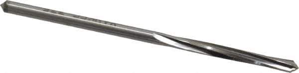 Made in USA - #34 High Speed Steel 4 Flute Chucking Reamer - Spiral Flute, 0.111" Straight Shank, 7/8" Flute Length, 2-5/8" OAL - Eagle Tool & Supply