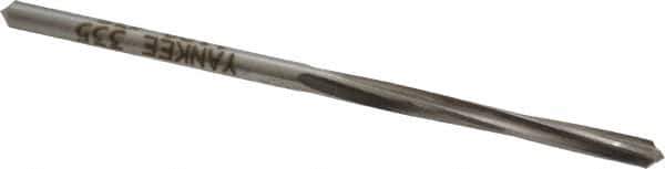Made in USA - #35 High Speed Steel 4 Flute Chucking Reamer - Spiral Flute, 0.11" Straight Shank, 7/8" Flute Length, 2-5/8" OAL - Eagle Tool & Supply