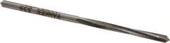 Made in USA - #35 High Speed Steel 4 Flute Chucking Reamer - Spiral Flute, 0.11" Straight Shank, 7/8" Flute Length, 2-5/8" OAL - Eagle Tool & Supply