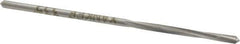 Made in USA - 1/16" High Speed Steel 4 Flute Chucking Reamer - Spiral Flute, 1/16" Straight Shank, 1/2" Flute Length, 1-7/8" OAL - Eagle Tool & Supply