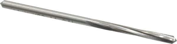 Made in USA - 1/8" High Speed Steel 4 Flute Chucking Reamer - Spiral Flute, 1/8" Straight Shank, 7/8" Flute Length, 2-3/4" OAL - Eagle Tool & Supply