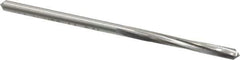 Made in USA - 1/8" High Speed Steel 4 Flute Chucking Reamer - Spiral Flute, 1/8" Straight Shank, 7/8" Flute Length, 2-3/4" OAL - Eagle Tool & Supply