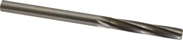 Made in USA - 17/64" High Speed Steel 6 Flute Chucking Reamer - Spiral Flute, 17/64" Straight Shank, 1-1/2" Flute Length, 4-1/8" OAL - Eagle Tool & Supply