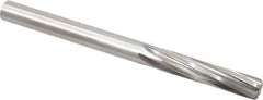 Made in USA - 27/64" High Speed Steel 6 Flute Chucking Reamer - Spiral Flute, 27/64" Straight Shank, 1-3/4" Flute Length, 5-3/8" OAL - Eagle Tool & Supply