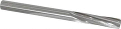 Made in USA - 1/2" High Speed Steel 6 Flute Chucking Reamer - Spiral Flute, 1/2" Straight Shank, 2" Flute Length, 6" OAL - Eagle Tool & Supply