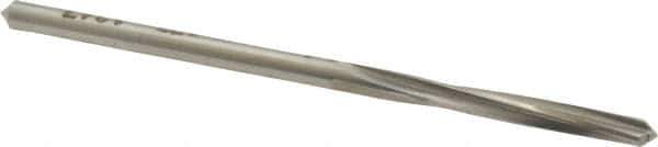 Made in USA - 1/8" High Speed Steel 4 Flute Chucking Reamer - Spiral Flute, 1/8" Straight Shank, 1-3/16" Flute Length, 2-5/8" OAL - Eagle Tool & Supply