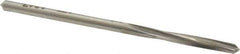 Made in USA - 1/8" High Speed Steel 4 Flute Chucking Reamer - Spiral Flute, 1/8" Straight Shank, 1-3/16" Flute Length, 2-5/8" OAL - Eagle Tool & Supply