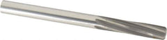 Made in USA - 1/2" High Speed Steel 6 Flute Chucking Reamer - Spiral Flute, 1/2" Straight Shank, 2" Flute Length, 6" OAL - Eagle Tool & Supply