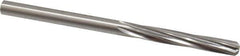 Made in USA - Letter D High Speed Steel 6 Flute Chucking Reamer - Spiral Flute, 0.246" Straight Shank, 1-1/2" Flute Length, 4" OAL - Eagle Tool & Supply