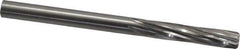 Made in USA - Letter U High Speed Steel 6 Flute Chucking Reamer - Spiral Flute, 0.368" Straight Shank, 1-3/4" Flute Length, 5" OAL - Eagle Tool & Supply