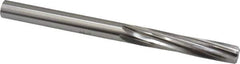Made in USA - Letter Y High Speed Steel 6 Flute Chucking Reamer - Spiral Flute, 0.404" Straight Shank, 1-3/4" Flute Length, 5-1/4" OAL - Eagle Tool & Supply