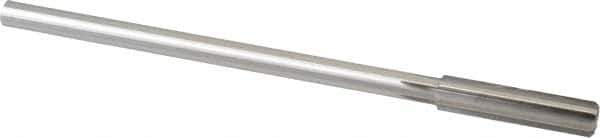 Made in USA - 13/32" Cobalt 6 Flute Chucking Reamer - Straight Flute, 0.3105" Straight Shank, 1-3/4" Flute Length, 7" OAL - Eagle Tool & Supply