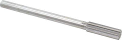 Made in USA - 23/32" Cobalt 8 Flute Chucking Reamer - Straight Flute, 0.5615" Straight Shank, 2-1/4" Flute Length, 9" OAL - Eagle Tool & Supply