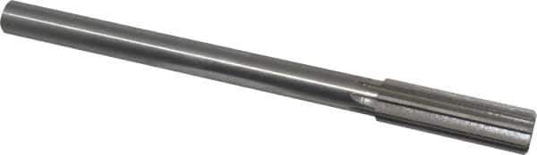 Made in USA - 3/4" Cobalt 8 Flute Chucking Reamer - Straight Flute, 5/8" Straight Shank, 2-1/2" Flute Length, 9-1/2" OAL - Eagle Tool & Supply