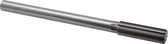Made in USA - 25/32" Cobalt 8 Flute Chucking Reamer - Straight Flute, 5/8" Straight Shank, 2-1/2" Flute Length, 9-1/2" OAL - Eagle Tool & Supply